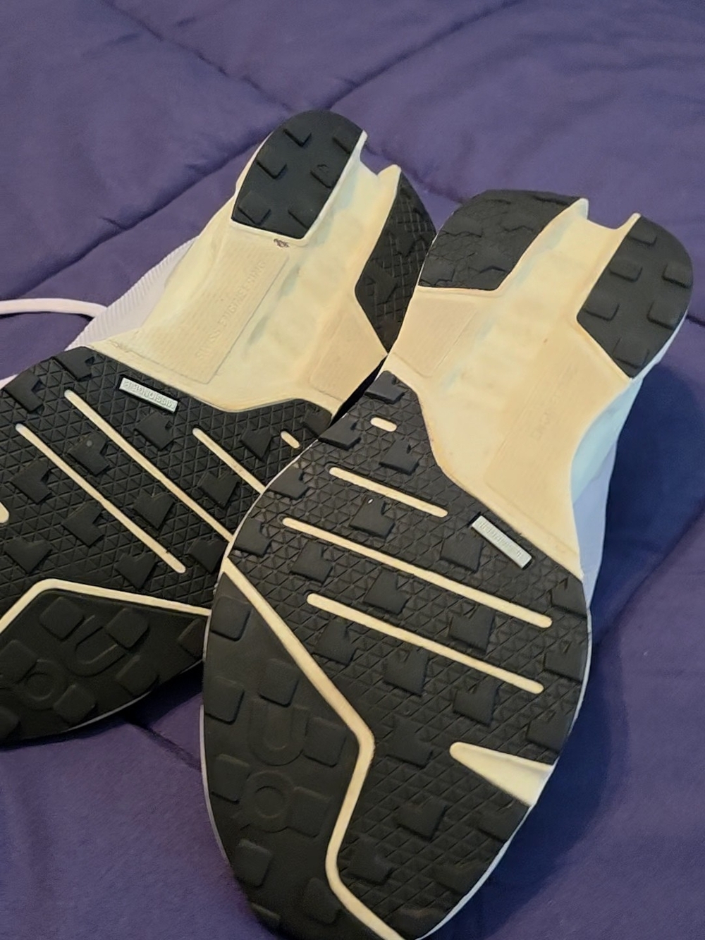 Women's Athletic Sneakers in Black and Cream
